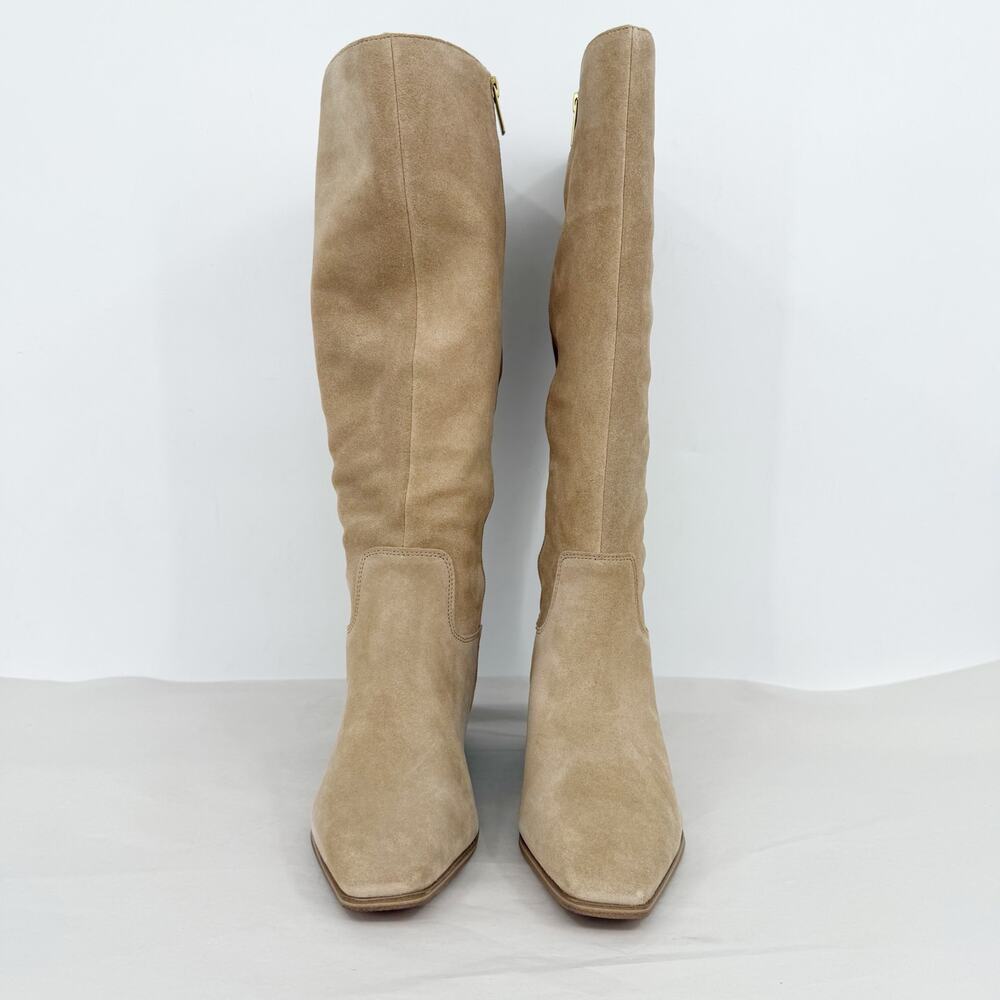 Vince Camuto Womens Pavla 2 Knee High Boots US 7.5 M Wide Calf Beige Suede NIB - Picture 7 of 13